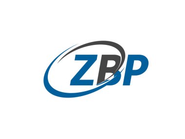 ZBP harfi yaratıcı modern zarif logo tasarımı