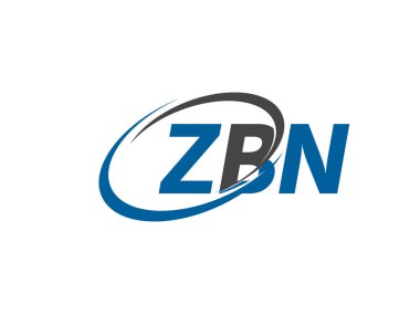 ZBN harfi yaratıcı modern zarif logo tasarımı