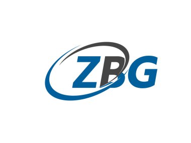ZBG harfi yaratıcı modern zarif logo tasarımı