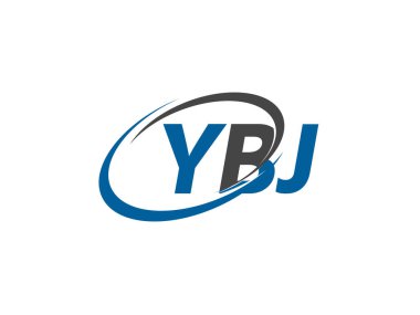 YBJ harfi yaratıcı modern zarif logo tasarımı