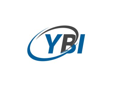 YBI mektup yaratıcı modern zarif logo tasarımı