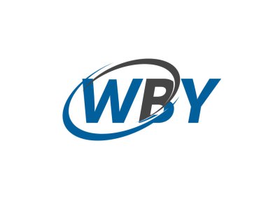 WBY harfi yaratıcı modern zarif logo tasarımı