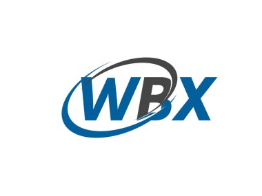 WBX harfi yaratıcı modern zarif logo tasarımı
