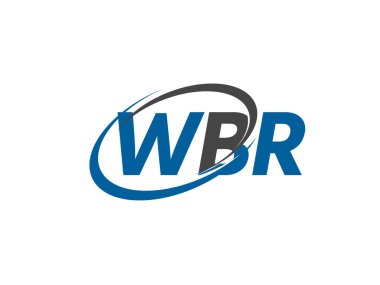 WBR yaratıcı logo tasarımı vektör çizimi
