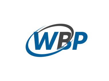 WBP yaratıcı logo tasarımı vektör çizimi