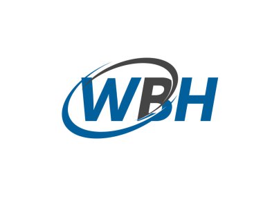 WBH yaratıcı logo tasarımı vektör çizimi