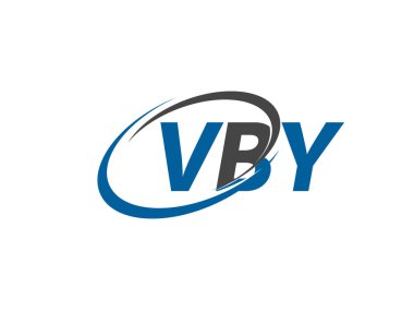 VBY yaratıcı logo tasarımı vektör çizimi