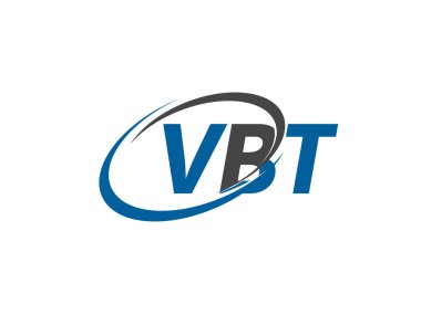 VBT yaratıcı logo tasarımı vektör çizimi