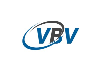 VBV yaratıcı logo tasarımı vektör çizimi