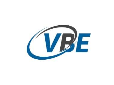VBE mektup yaratıcı modern zarif logo tasarımı