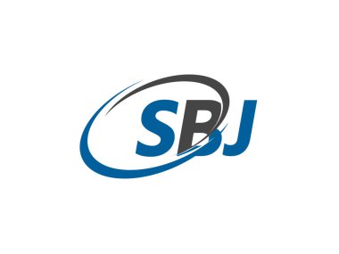 SBJ harfi yaratıcı modern zarif logo tasarımı