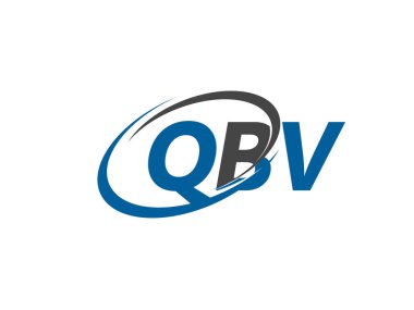 QBV harfi yaratıcı modern zarif logo tasarımı