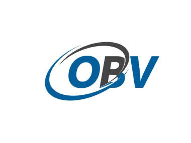 Logo tasarımı için grafik alfabe tipografisi, vektör illüstrasyonu, harf obv