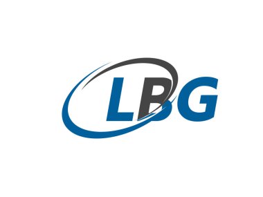 LBG harfleri yaratıcı modern zarif logo tasarımı
