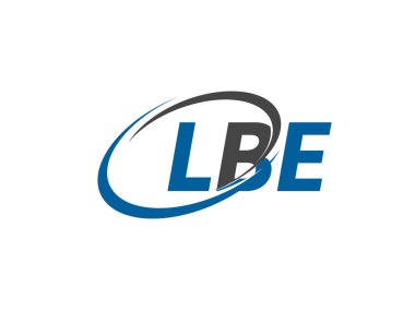 LBE harfleri yaratıcı modern zarif logo tasarımı