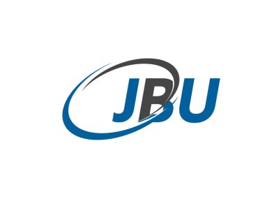 JBU harfleri yaratıcı modern zarif logo tasarımı
