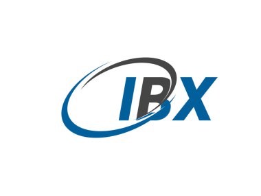 IBX harfleri modern zarif logo tasarımı 
