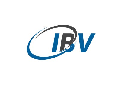 IBV harfleri modern zarif logo tasarımı 