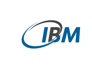 IBM harfleri yaratıcı modern zarif logo tasarımı 