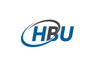 HBU harfleri modern zarif logo tasarımı