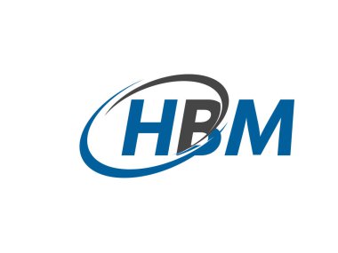 HBM harfleri yaratıcı modern zarif logo tasarımı