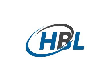 HBL harfleri modern zarif logo tasarımı