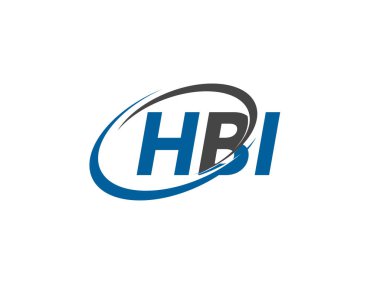 HBI harfleri modern zarif logo tasarımı.