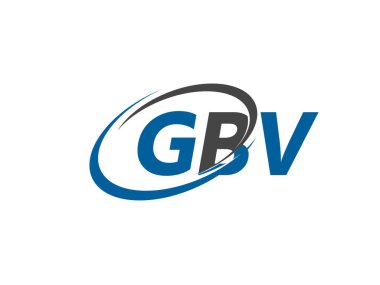 GBV harfleri modern zarif logo tasarımı