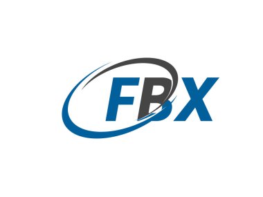 FBX harfleri yaratıcı modern zarif logo tasarımı