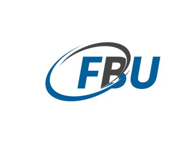 FBU harfleri yaratıcı modern zarif logo tasarımı