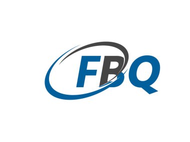 FBQ harfleri yaratıcı modern zarif logo tasarımı