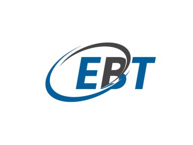 Logo tasarımı için grafik alfabe tipografisi, vektör illüstrasyonu, harfler ebt