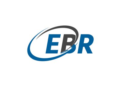Logo tasarımı, vektör illüstrasyonu ve ebr harfleri için grafik alfabe tipografisi