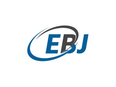 Logo tasarımı, vektör illüstrasyonu ve ebj harfleri için grafik alfabe tipografisi