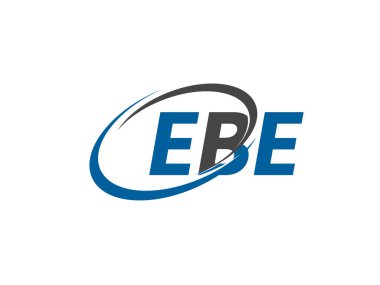 Logo tasarımı için grafik alfabe tipografisi, vektör çizimi, harfler ebe