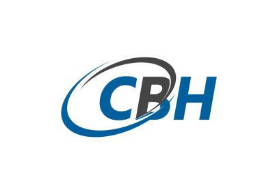 Logo tasarımı, vektör illüstrasyonu, cbh harfleri için grafik alfabe tipografisi