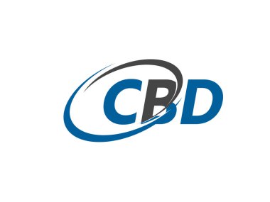 Logo tasarımı, vektör illüstrasyonu, cbd harfleri için grafik alfabe tipografisi