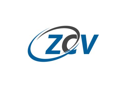 Logo tasarımı için grafik alfabe tipografisi, vektör illüstrasyonu, zcv harfleri
