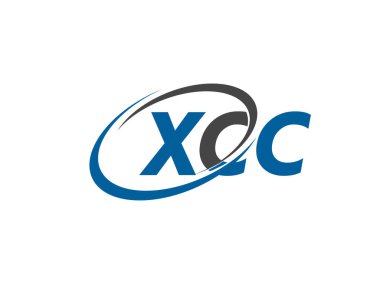 Logo tasarımı, vektör illüstrasyonu, xcc harfleri için grafik alfabe tipografisi