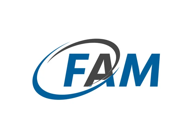 Дизайн Логотипа Fam Векторный Шаблон — стоковый вектор