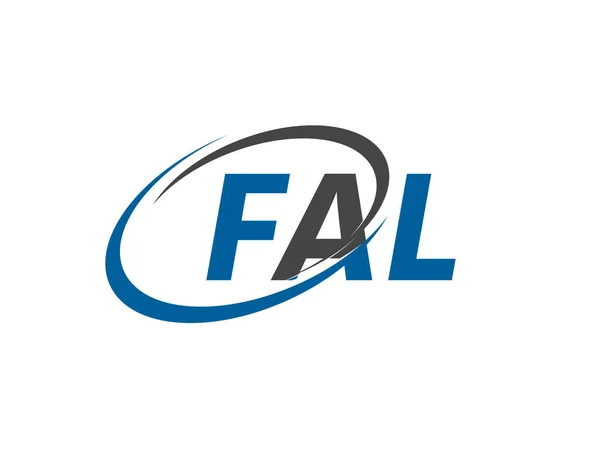 Первоначальный Дизайн Логотипа Fal Векторный Шаблон — стоковый вектор