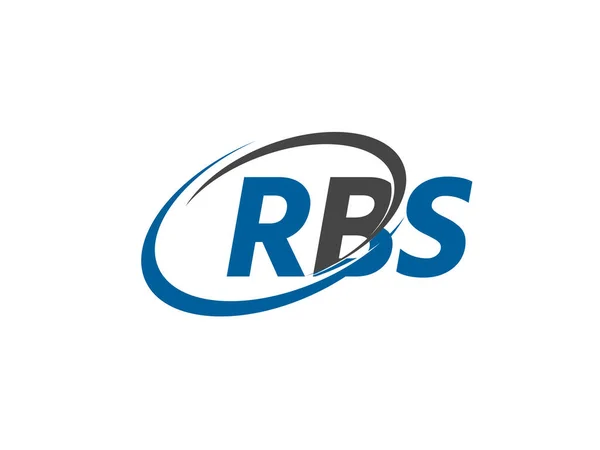 Letras Rbs Criativo Moderno Elegante Design Logotipo Swoosh — Vetor de Stock