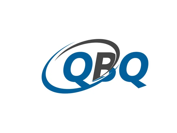 Qbq Lettera Creativo Moderno Elegante Swoosh Logo Design — Vettoriale Stock
