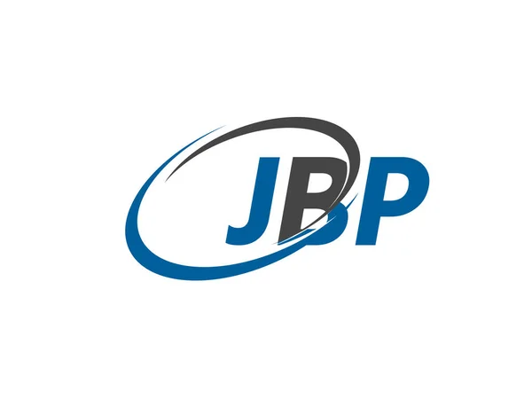 Jbp Harfleri Yaratıcı Modern Zarif Logo Tasarımı — Stok Vektör