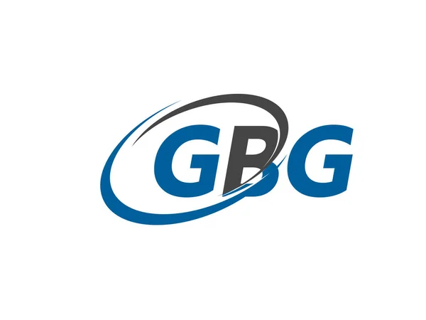 Gbg Harfleri Yaratıcı Modern Zarif Logo Tasarımı — Stok Vektör