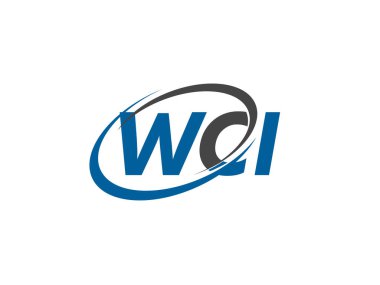 Logo tasarımı için grafik alfabe tipografisi, vektör illüstrasyonu, harfler wci