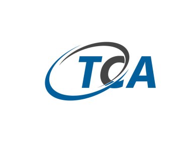 Logo tasarımı, vektör illüstrasyonu, tca harfleri için grafik alfabe tipografisi