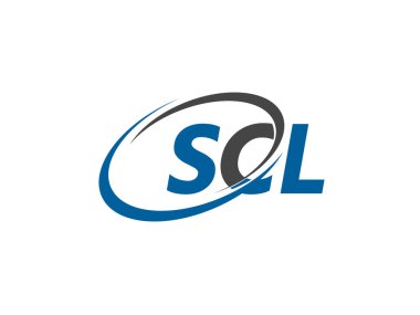 SCL harfleri modern zarif logo tasarımı