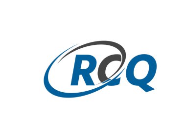 RCQ harfleri yaratıcı modern zarif logo tasarımı