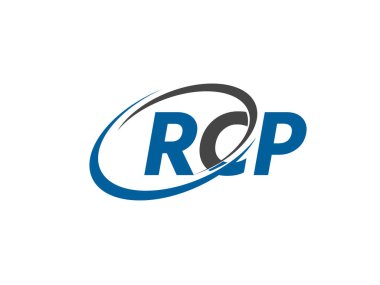 RCP harfleri yaratıcı modern zarif logo tasarımı